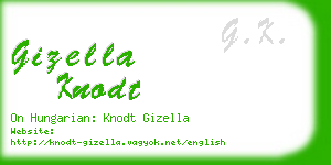 gizella knodt business card